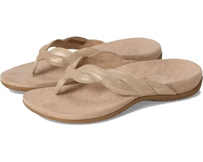 Vionic Women Bella Braid Thong Sandals In Gold
