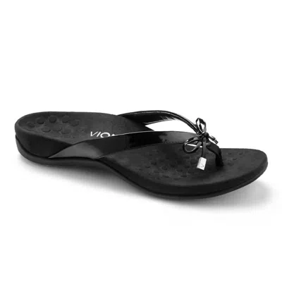 Vionic Women's Bella Ii Bow Tie Sandals In Black