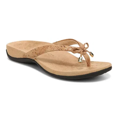 Vionic Women's Bella Ii Sandal In Gold Cork In Multi