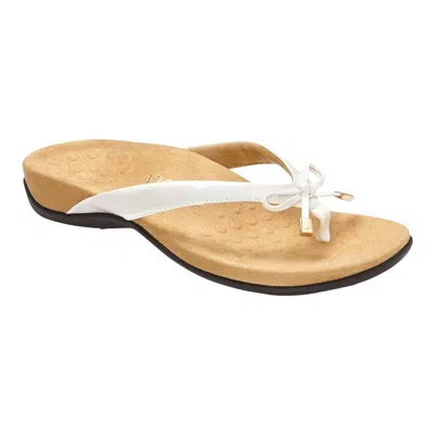 Vionic Women's Bella Toe Post Sandal In White