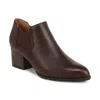 Vionic Women's Belmont Ankle Boots In Dark Brown In Brown