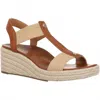 Vionic Women's Calera Wedge In Camel In Multi