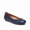 Vionic Spark Caroll Ballet Flat Shoes - Wide Width In Black In Blue