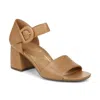 Vionic Chardonnay Block Heel Sandal In Beige