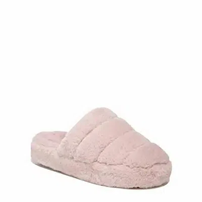 Vionic Women's Cosmina Shearling Mule Slipper In Blush In Metallic