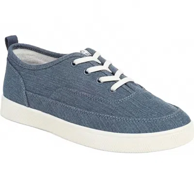 Vionic Women's Cyan Slip On Sneaker In Denim In Blue