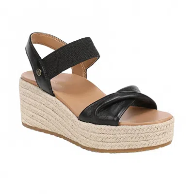 Vionic Women's Darla Espadrille Wedge Sandals In Black