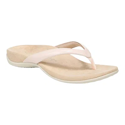 Vionic Women's Dillon Flip Flop In Peony In Red