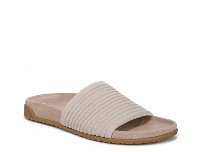 Vionic Women's Evie Knit Sandal In Creme In Beige