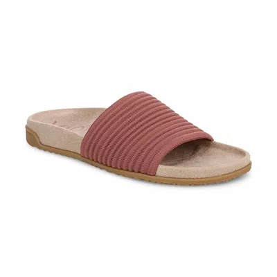 VIONIC WOMEN'S EVIE KNIT SLIDE SANDAL IN ROSE