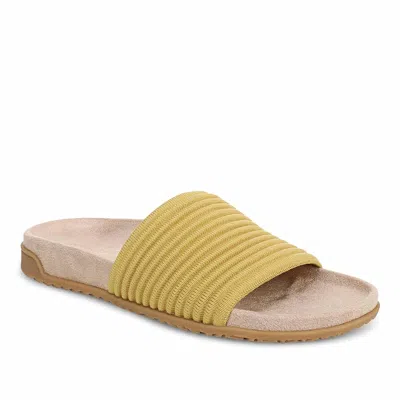 Vionic Women's Evie Knit Slide Sandals In Dijon In Multi