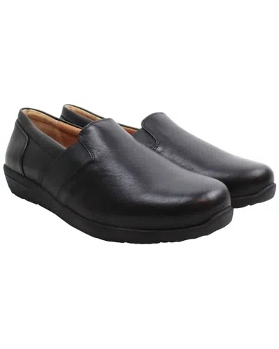 Vionic Women's Gianna Leather Lip-on Loafer In Black