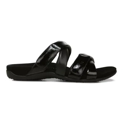 Vionic Women's Hadlie Slide Sandal In Black In Blue