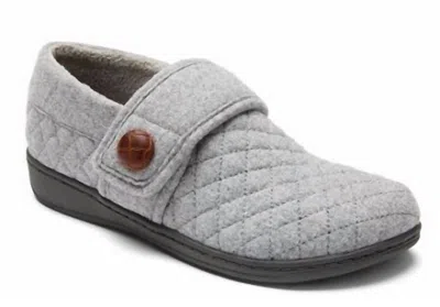 Vionic Women's Jackie Terry Cloth Slipper In Light Grey