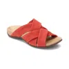 Vionic Women's Juno Sandal In Cherry In Red
