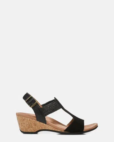 Vionic Women's Kaytie Sandal In Black In Animal Print