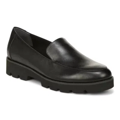 Vionic Women's Kensley Leather Loafer In Black Leather