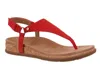 Vionic Kirra Ii Platform Wedge Sandal In Red