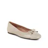 Vionic Women's Klara Ballerina Flat In Gold In Neutral