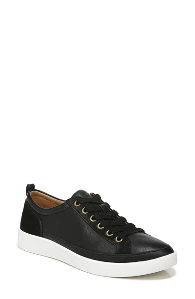 Vionic Women's Leather Winny Low Top Sneaker In Black