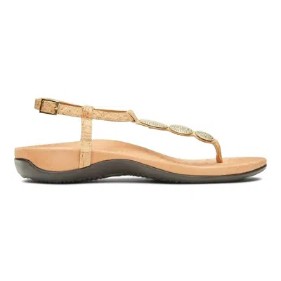 Vionic Women's Lizbeth Sandals In Gold Cork In Multi