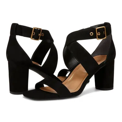 Vionic Women's Marsanne Sandals In Black Suede