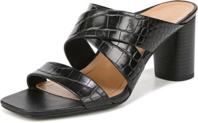 Pre-owned Vionic Women's Merlot Slide Sandal In Black Croc