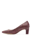 Vionic Women's Mia Pump Heel In Merlot In Red