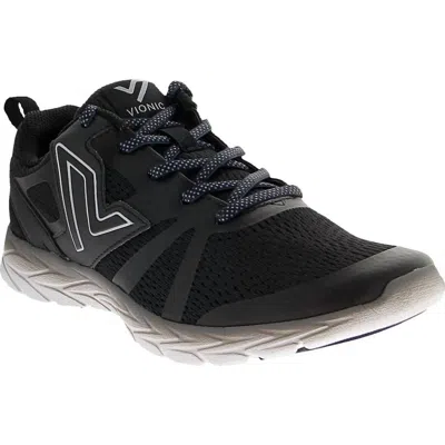 Vionic Women's Miles Active Sneaker In Black Mesh