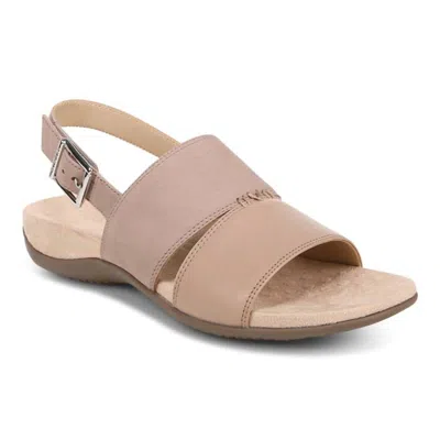 Vionic Women's Morro Sandals In Taupe In Pink