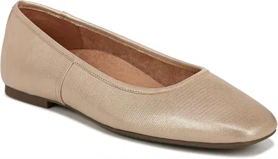 VIONIC WOMEN'S ORINDA SKIMMERS BALLET FLATS IN GOLD