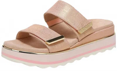 Vionic Women's Phoenix Brandie Flatform Sandals In Rose In Neutral