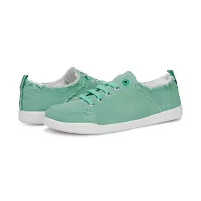 Vionic Women's Pismo Canvas Sneaker In Aqua Green In Multi