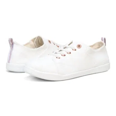 Vionic Women's Pismo Canvas Sneaker In Cream In Multi