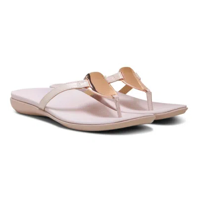 Vionic Women's Raysa Thong Sandals In Pink In White