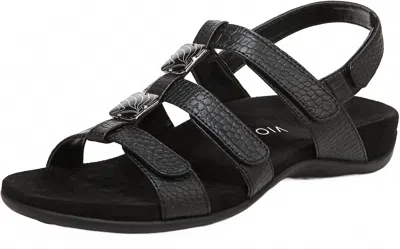 VIONIC WOMEN'S REST AMBER SLIDE SANDAL IN BLACK