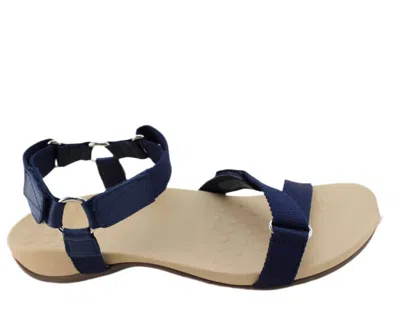 Vionic Women's Rest Candance Orthotic Backstrap Sandals In Navy In Blue