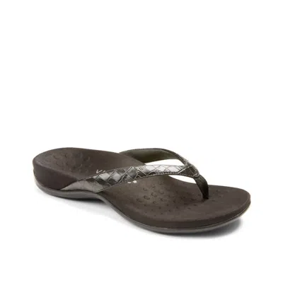 Vionic Women's Rest Dillon Sandals - Medium Width In Black Croco In Multi