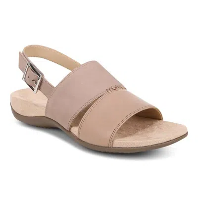 Vionic Women's Rest Morro Sandal In Taupe In Gray