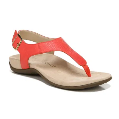 Vionic Women's Rest Terra Sandals In Poppy In Orange
