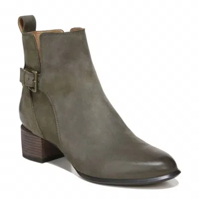 Vionic Women's Sienna Waterproof Nubuck Bootie In Olive In Green
