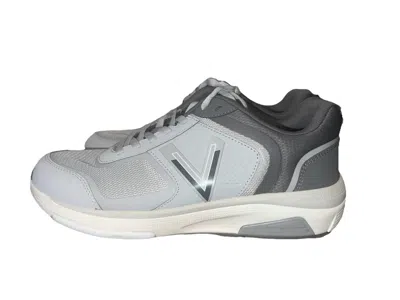 Vionic Women's Strider Walking Shoes In Chrome Mesh In Blue