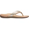 Vionic Women's Tide Aloe Sandals In Champagne Metallic Leather In Multi