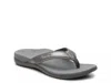 Vionic Women's Tide Ii Flip Flop In Pewter Metallic In Gray