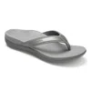 Vionic Women's Tide Ii Sandals In Pewter In Silver