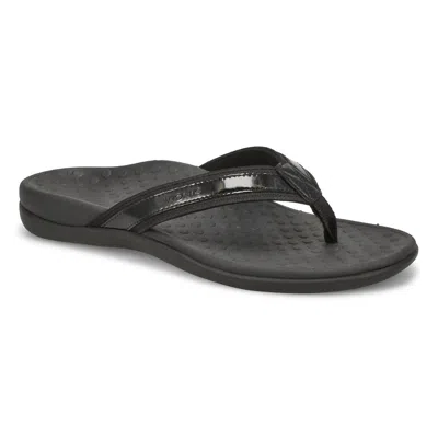 Vionic Women's Tide Ii Toe Post Sandal In Black