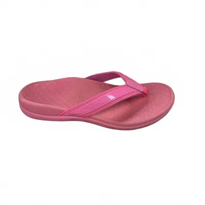 Vionic Women's Tide Patent Sandals In Pink In Multi