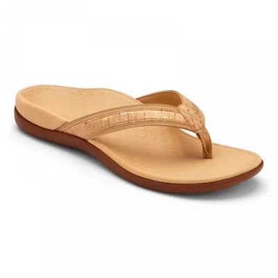 VIONIC WOMEN'S TIDE SANDAL IN GOLD CORK