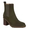 Vionic Women's Truckee Heeled Ankle Boot In Dark Khaki In Multi