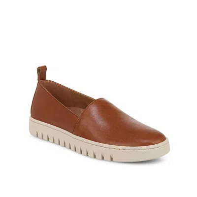 Vionic Women's Uptown A Line Loafer In Tan Leather In Multi